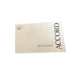 2003 Honda Accord Owner's Manual Original Booklet – Good Condition